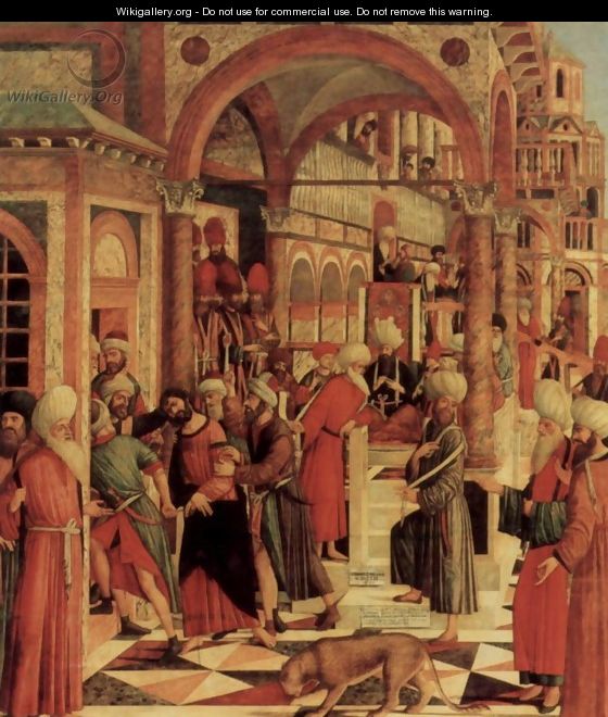 The capture of St. Mark in the synagogue - Giovanni di Niccolo Mansueti