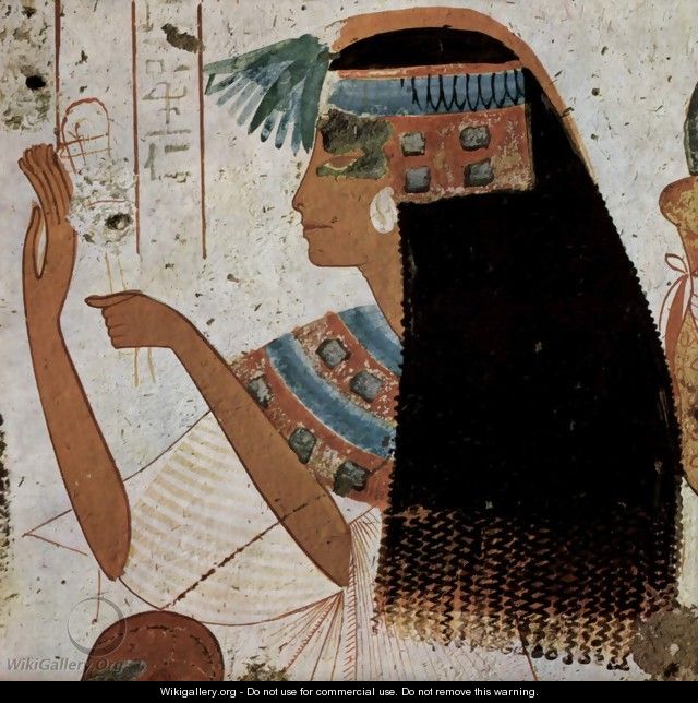 Grave chamber of Userhet, royal scribe, Scene Portrait of a Lady - Egyptian Unknown Masters