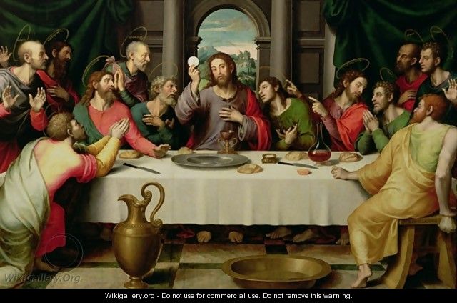 The Last Supper - Juan De (Vicente) Juanes (Masip)