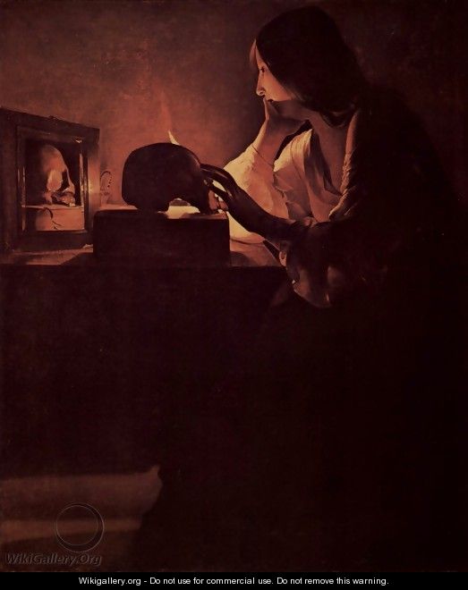 Penitent Mary Magdalene (Magdalena Fabius) - Georges de La Tour