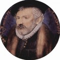 Portrait of Richard Hilliard, the father of the artist, Tondo - Nicholas Hilliard