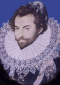 Portrait of Sir Walter Raleigh, Oval 2 - Nicholas Hilliard