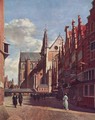The Great Market in Haarlem, as seen from the Rue Royale next to City Hall - Gerrit Adriaensz Berckheyde