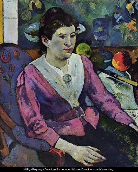 Portrait of Marie Derrien Lagadu - Paul Gauguin