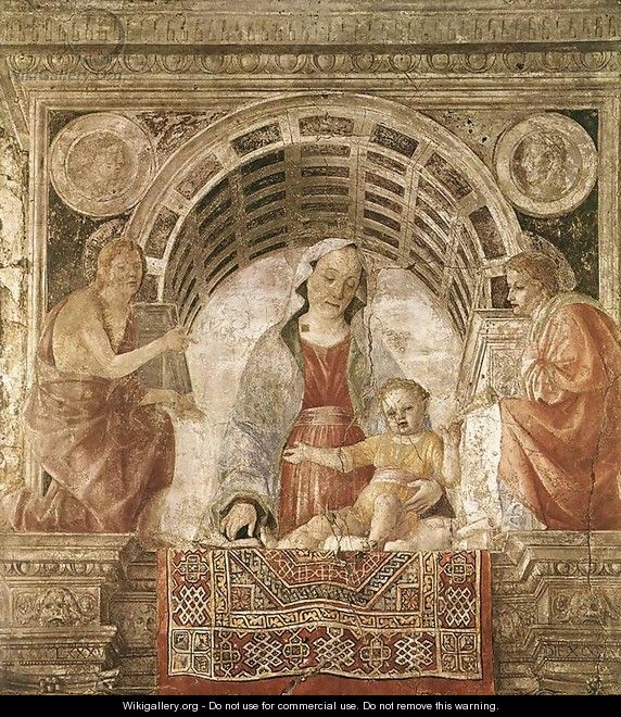 Madonna and Child with St John the Baptist and St John the Evangelist 1485 - Vincenzo Foppa