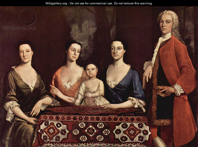 Family Portrait of Isaac Royall - Robert Feke