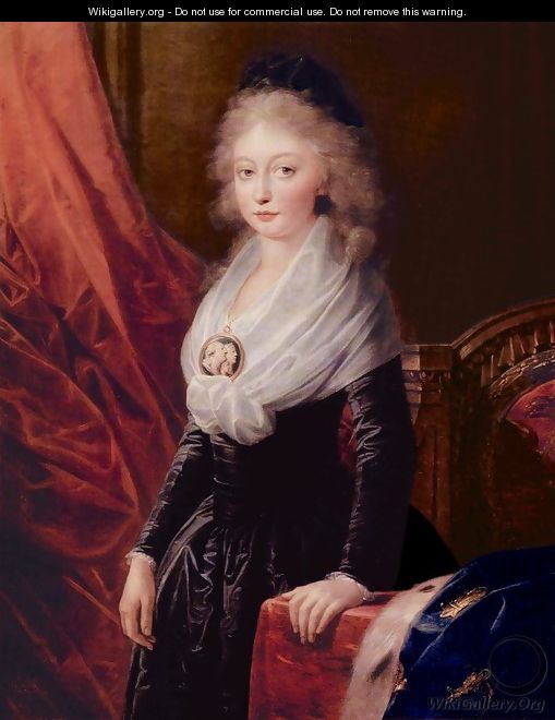 Portrait of Marie Therese de Bourbon - Friedrich Heinrich Fuger