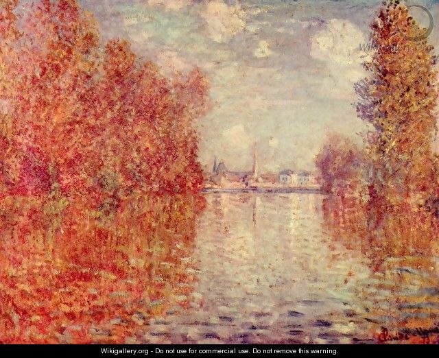 Autumn in Argenteuil - Claude Oscar Monet