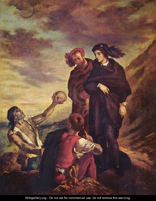 Hamlet and Horatio in the cemetery - Eugene Delacroix