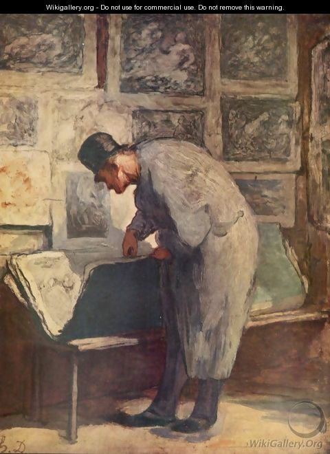 The engraving lovers - Honoré Daumier
