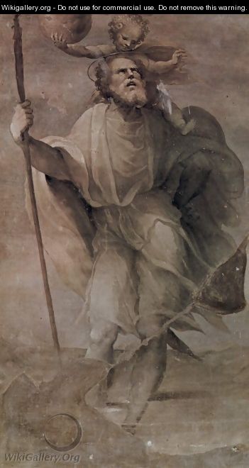 St. Christopher - Domenico Beccafumi
