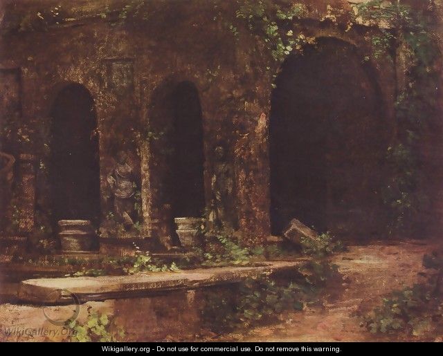 Grotto in the gardens of Villa d