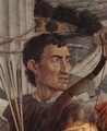 St. Sebastian, detail of head of one of the archers - Andrea Mantegna