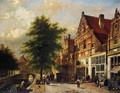 A Dutch Canal Scene - Johannes Franciscus Spohler