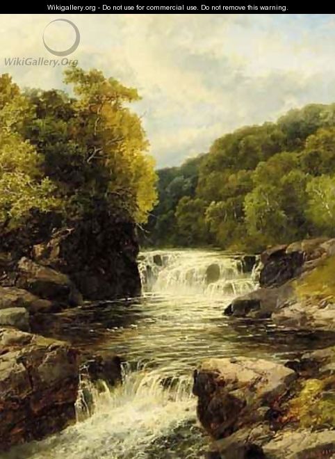 Waterfall Near Onllwyn, South Wales - John Brandon Smith