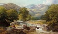 Sketching Beside A Mountain Stream In Westmorland - William Harold Cubley
