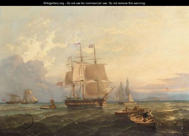 Ship At Sea - William Adolphus Knell