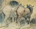 Horses Ploughing - Leon Senf