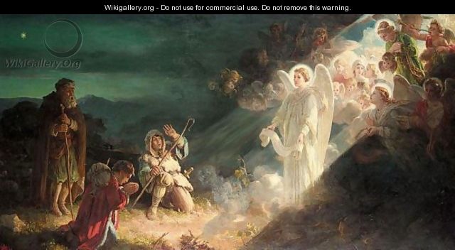 The Angel Gabriel Appearing To The Shepherds - Alfred Morgan