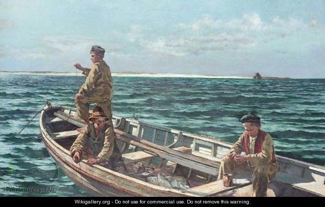 Fishing Off The Coast Of Ireland - William Henry Bartlett