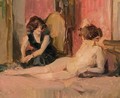In The Artist A's Studio - Isaac Israels