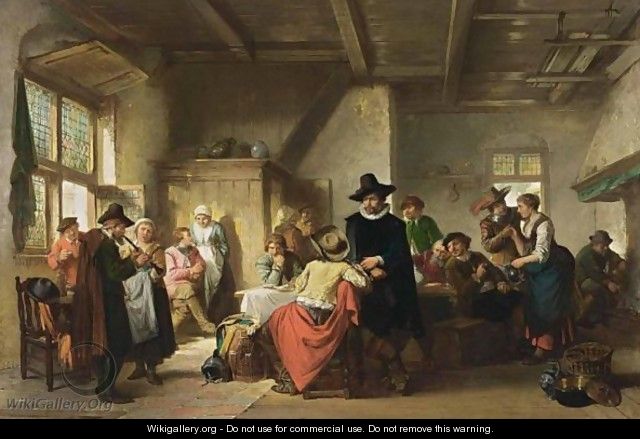 A Merry Company At The Inn - Herman Frederik Carel ten Kate
