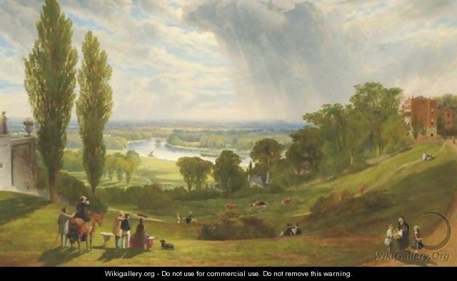 The Thames From Richmond Hill - Alexander F. Rolfe