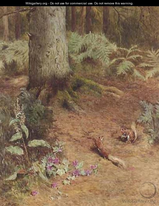 Hungry Squirrels - William Gilbert Foster
