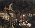 A Wooded Landscape With Piping Shepherds And Their Flocks - Abraham Jansz Begeyn