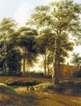 A Wooded Landscape With Drovers On A Track - (after) Pieter Jansz. Van Asch