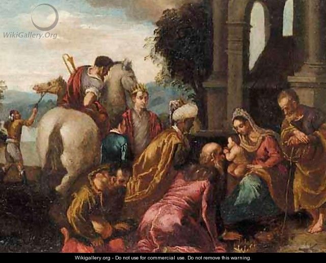 The Adoration Of The Magi 2 - (after) Jacopo Bassano (Jacopo Da Ponte)