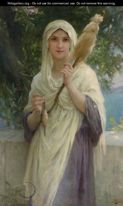 The Spinner By The Sea - Charles Amable Lenoir