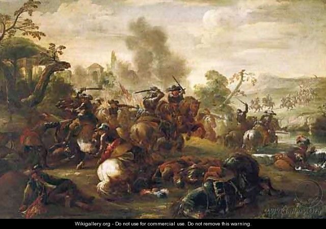 A Cavalry Skirmish 4 - (after) Antonio Calza