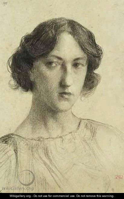 Portrait De Femme - Hippolyte Petitjean