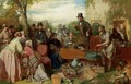 The Sale Of The Captains Goods An Auction In The Grounds Of A Country House - John Ritchie