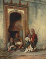 Bashi Bazouks In A Doorway - Stanislaus von Chlebowski