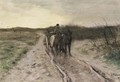 A Horse-Drawn Cart On A Country Road - Anton Mauve