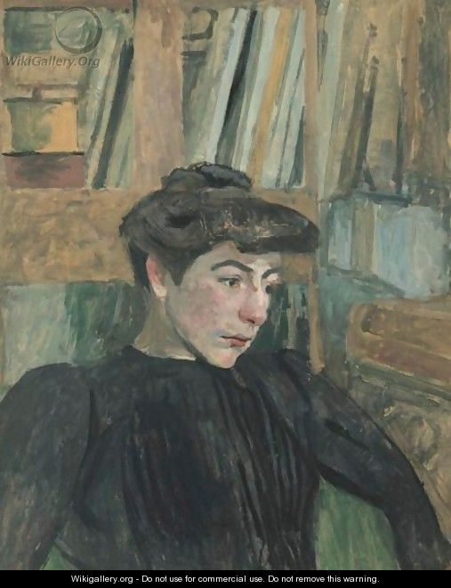 Femme Avec Les Sourcils Noirs - Edouard (Jean-Edouard) Vuillard