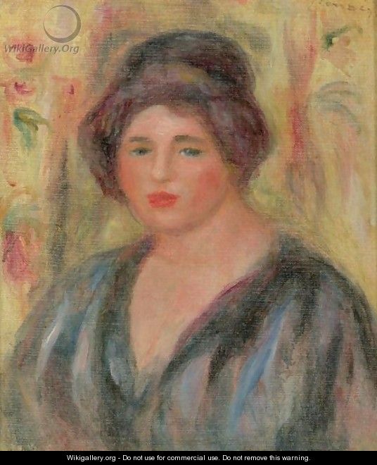 Tete De Femme - Pierre Auguste Renoir