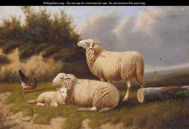 Sheep Resting - Jacob Van Dieghem