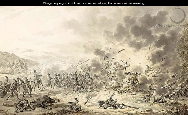 An Explosion On A Battle Field - Dirck Langendijk