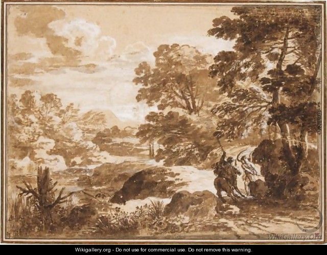 Landscape With Balaam And The Ass - Herman Van Swanevelt