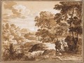 Landscape With Balaam And The Ass - Herman Van Swanevelt