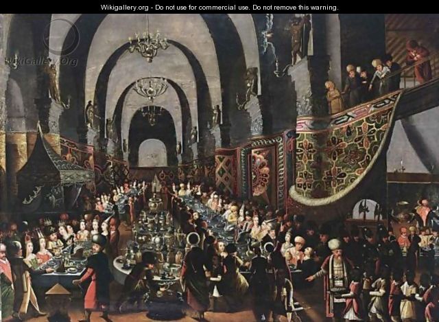 The Feast Of Belshazzar - Belgian Unknown Masters