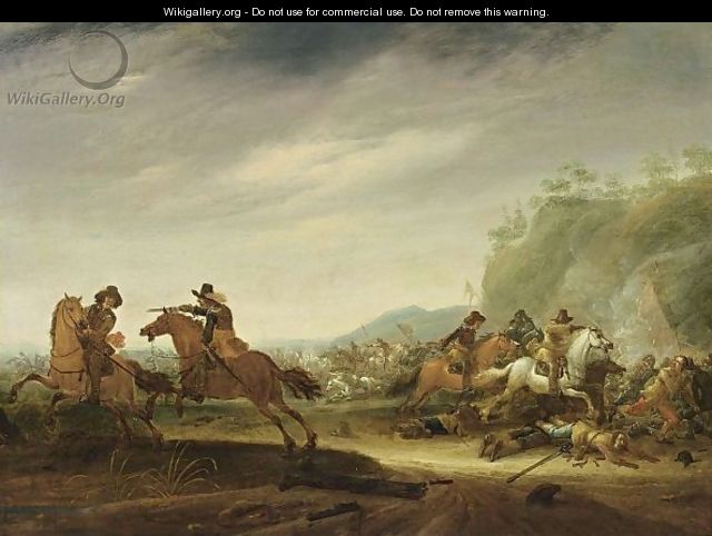 A Cavalry Battle - Jan the Younger Martszen