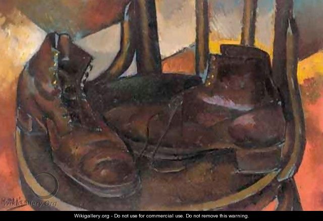 Still-Life With Boots - Vladimir Davidovich Baranov-Rossine