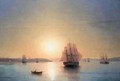 Ship Moored Off The Coast, Constantinople - Ivan Konstantinovich Aivazovsky