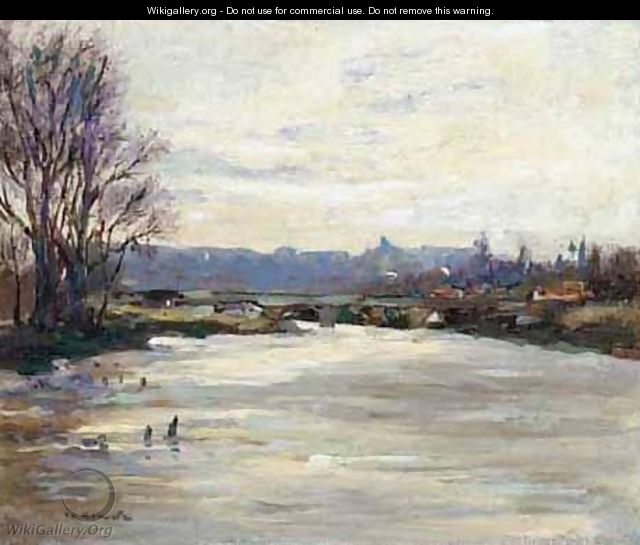 Rio Manzanares, Madrid (View Of The Manzanares River, Madrid) - Aureliano de Beruete y Moret