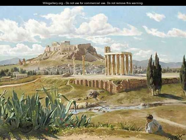 Overlooking The Acropolis - Harold Jerichau