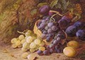 Still Life With Grapes And Plums - Vincent Clare